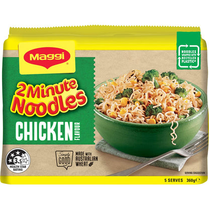 Maggi 2 Minute Chicken Flavour Instant Noodles 5 Pack