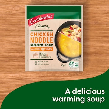 Continental Classics Simmer Soup Chicken Noodle 45g