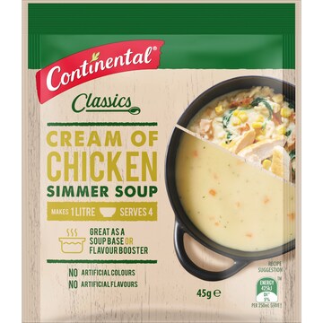 Continental Simmer Soup Cream Of Chicken 45g