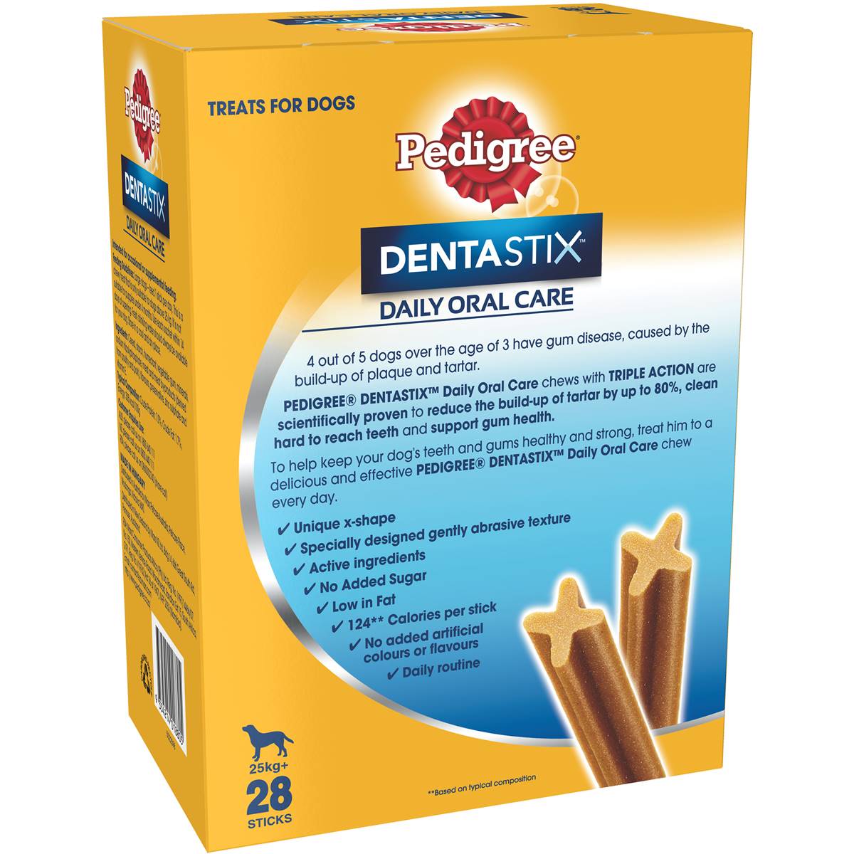 Pedigree DentaStix Large Dental Dog Treats Daily Oral Care Chews 28 pack