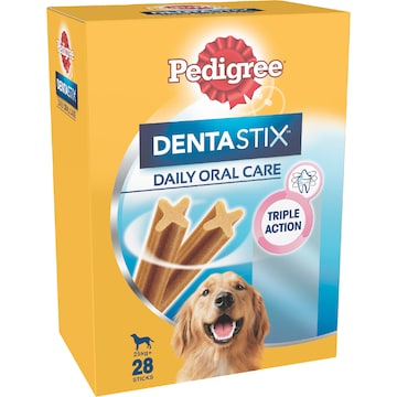 Pedigree DentaStix Large Dental Dog Treats Daily Oral Care Chews 28 pack