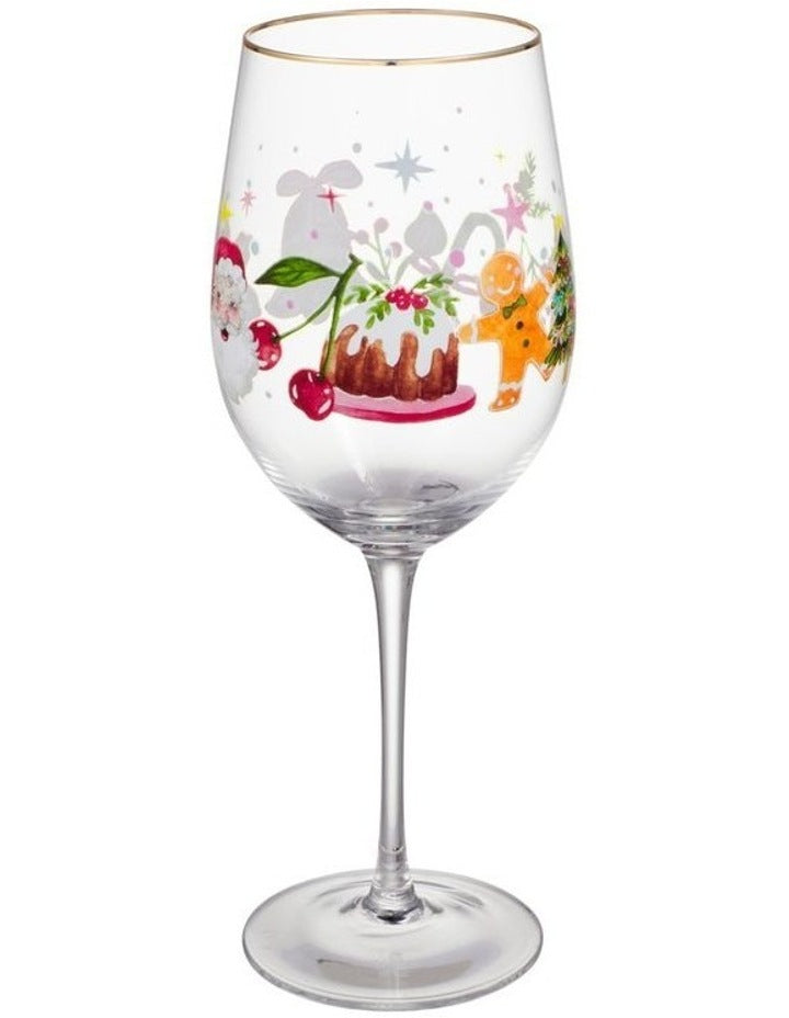 Fa la la Wine Glass 580ML Set of 2 Gift Boxed