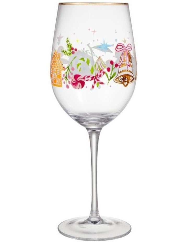 Fa la la Wine Glass 580ML Set of 2 Gift Boxed