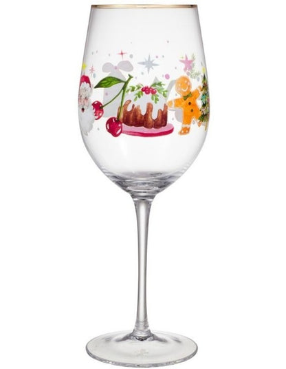Fa la la Wine Glass 580ML Set of 2 Gift Boxed
