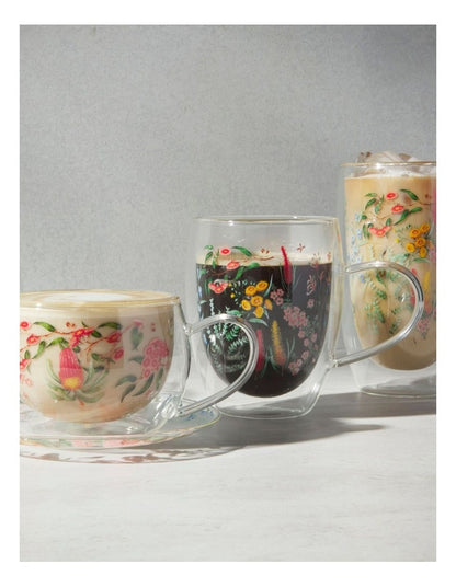 Blend Honey Wattle Double Wall Cup 260ML Set of 2 Gift Boxed
