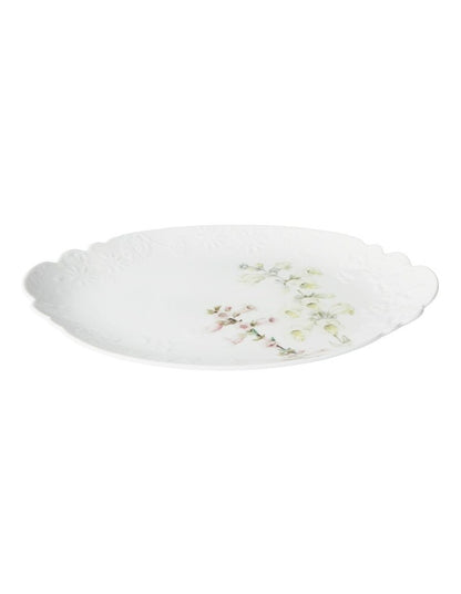 Royal Botanic Gardens Foxglove Scallop Oval Platter 37x23cm Gift Boxed
