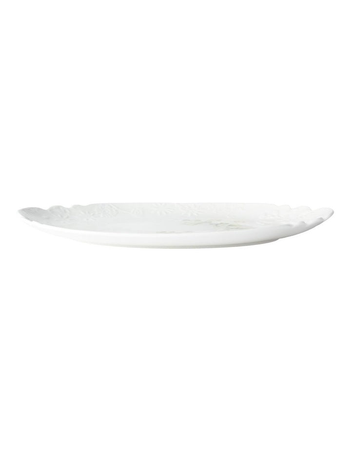 Royal Botanic Gardens Foxglove Scallop Oval Platter 37x23cm Gift Boxed