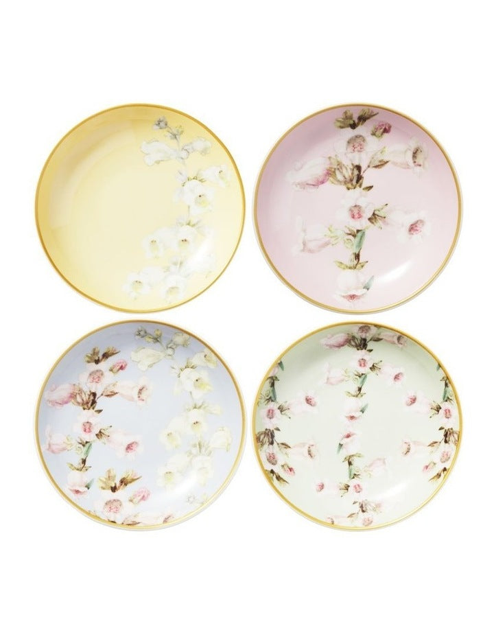 Royal Botanic Gardens Foxglove Dish 12cm Set of 4 Assorted Gift Boxed