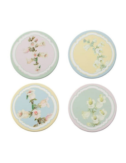 Royal Botanic Gardens Foxglove Ceramic Coaster 10cm Set of 4 Gift Boxed