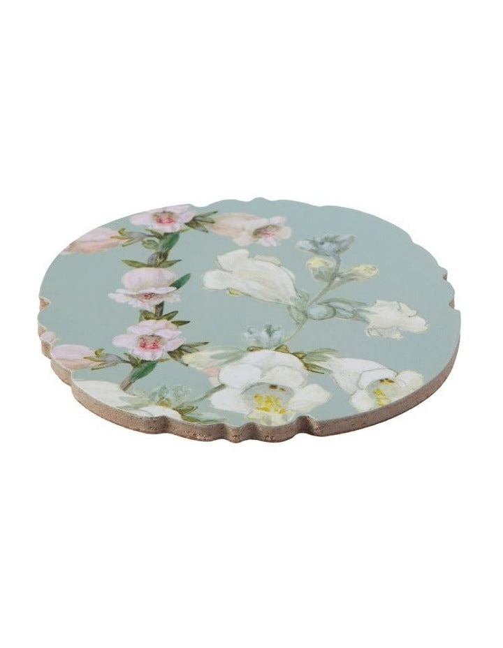 Royal Botanic Gardens Foxglove Cork Back Coaster 10cm Set of 4 Gift Boxed