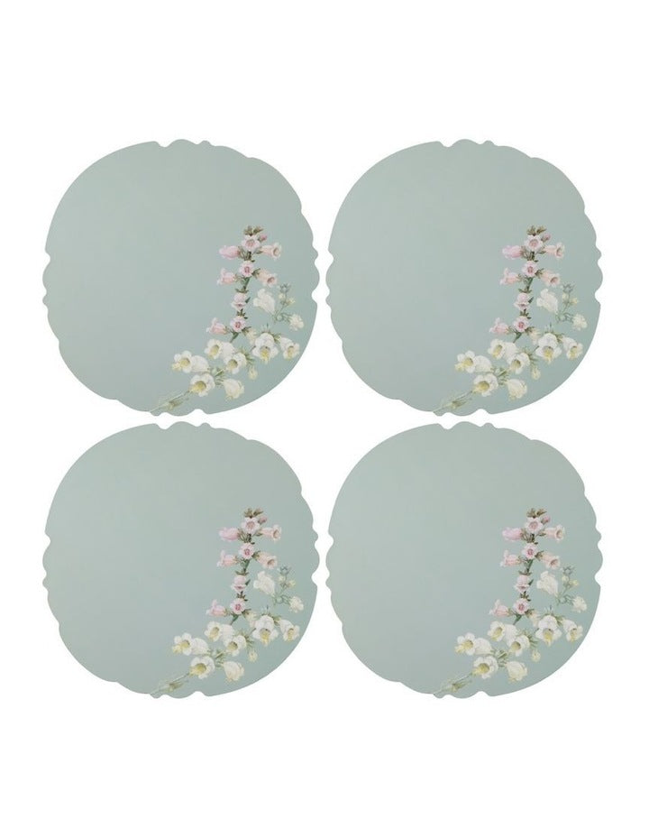 Royal Botanic Gardens Foxglove Cork Back Placemat 32cm Set of 4 Gift Boxed