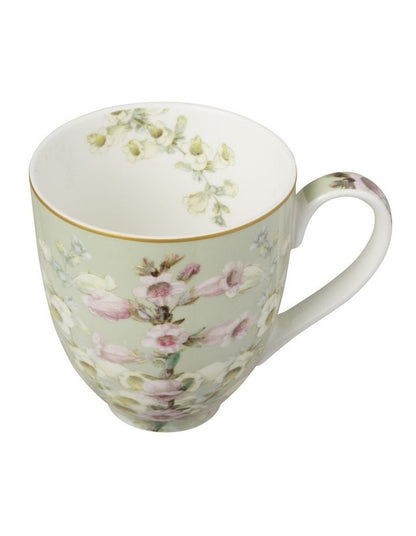 Royal Botanic Gardens Foxglove Coupe Mug 400ML Set of 4 Assorted Gift Boxed