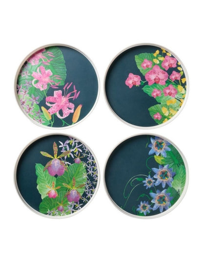 Tropical Twilight Melamine Plate 20x2cm Set of 4
