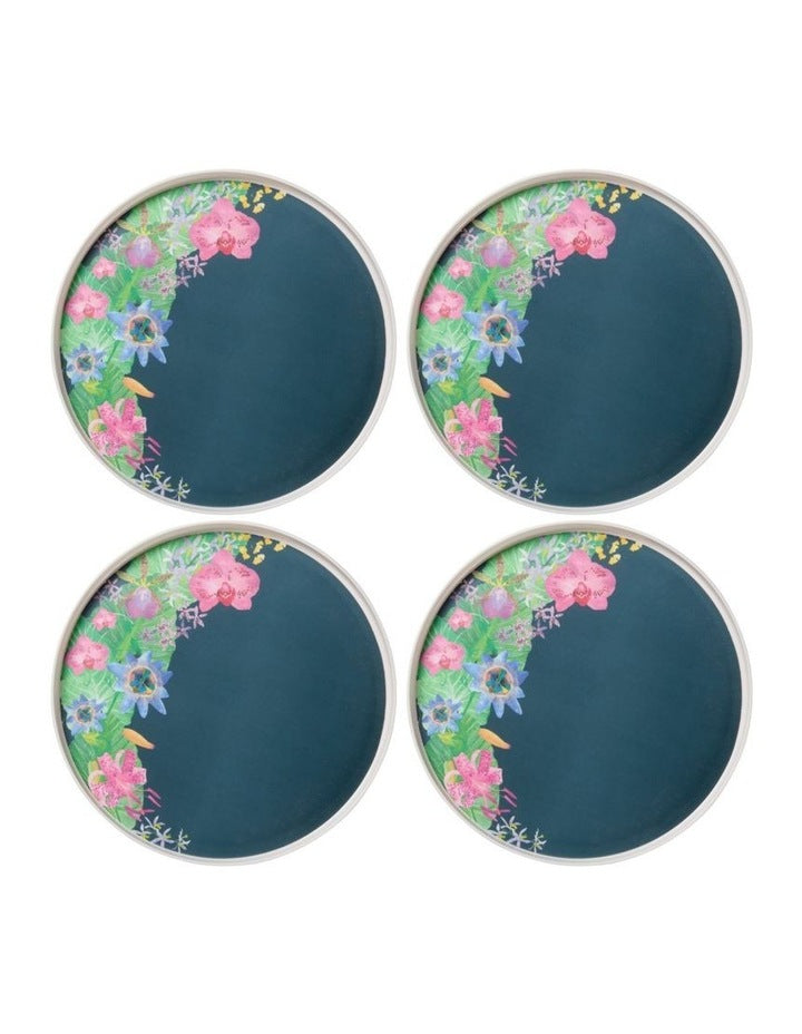 Tropical Twilight Melamine Plate 25.5x2cm Set of 4