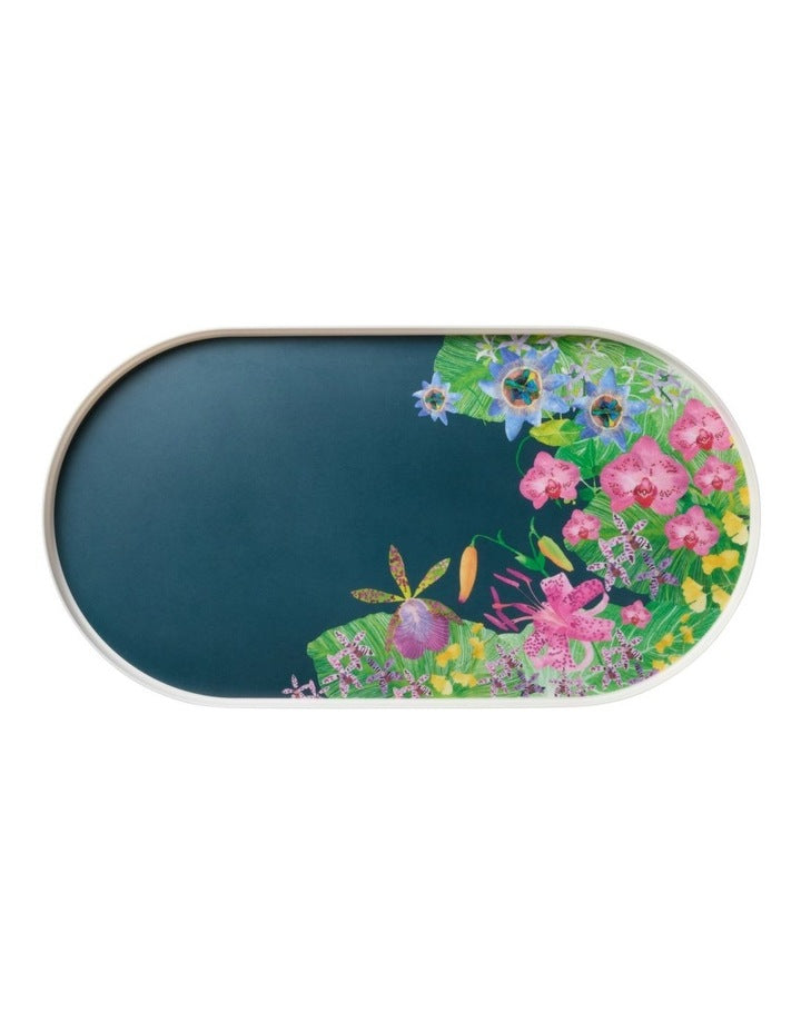 Tropical Twilight Melamine Serving Platter 43.5x23cm