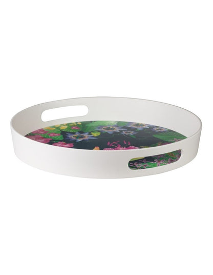 Tropical Twilight Melamine Round Serving Tray 35x5cm