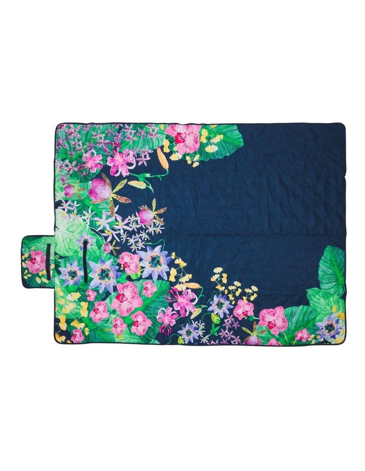 Tropical Twilight Reversible Picnic Blanket 200x150cm
