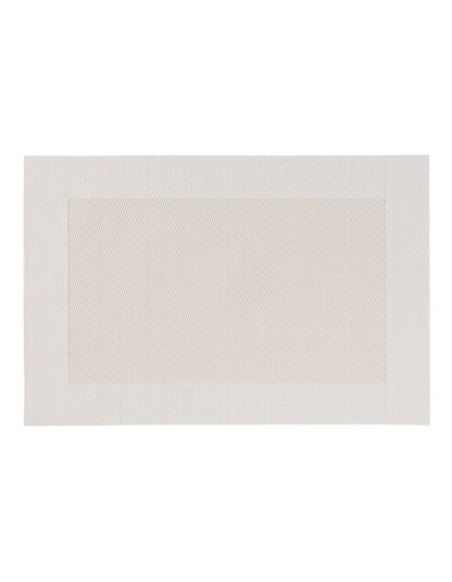 Table Accents Wide Border Placemat 43x30cm Cream