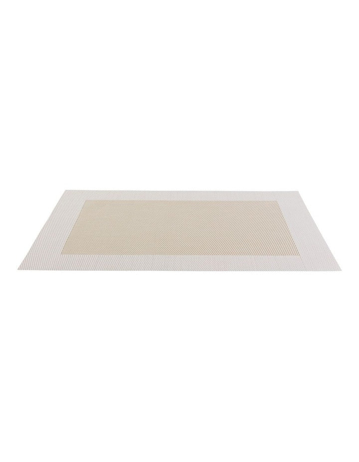 Table Accents Wide Border Placemat 43x30cm Cream