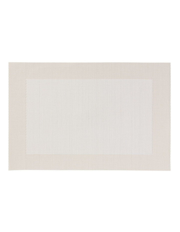 Table Accents Wide Border Placemat 43x30cm Cream
