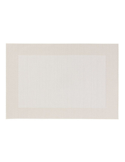 Table Accents Wide Border Placemat 43x30cm Cream