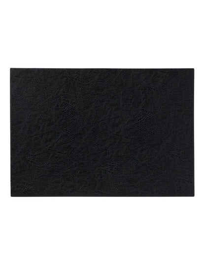 Table Accents Leather Look Placemat 43x30cm Black