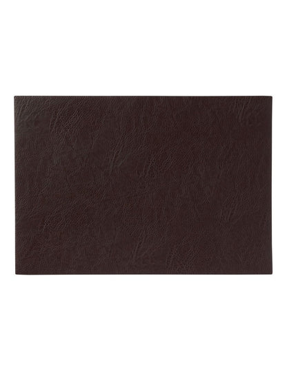 Table Accents Leather Look Placemat 43x30cm Chocolate