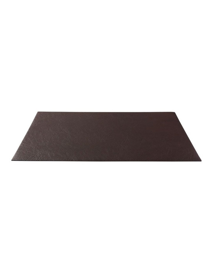 Table Accents Leather Look Placemat 43x30cm Chocolate