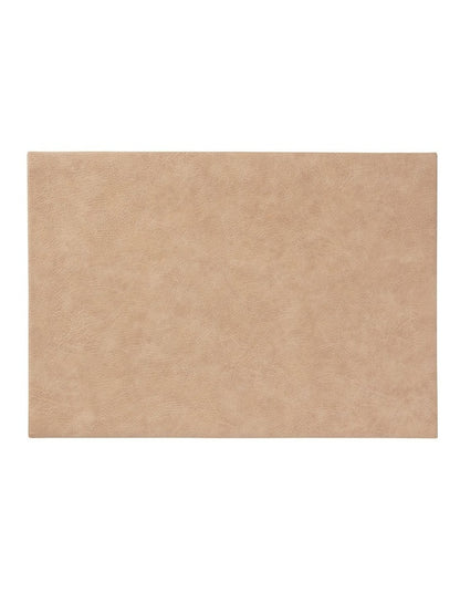 Table Accents Leather Look Placemat 43x30cm Beige