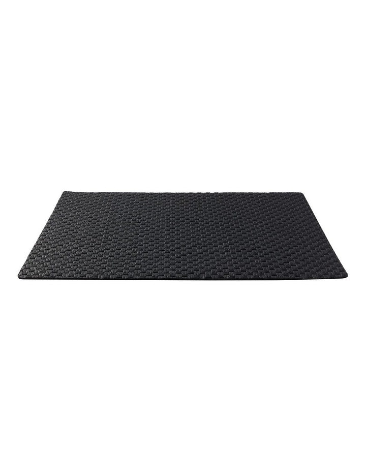 Table Accents Woven Look Placemat 43x30cm Black