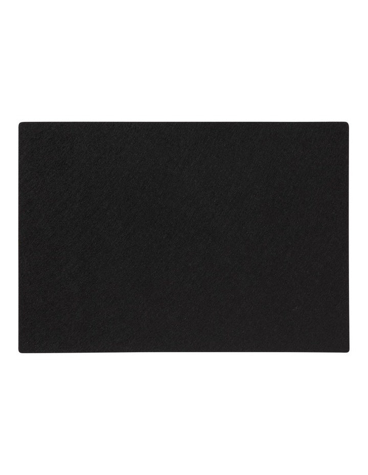 Table Accents Woven Look Placemat 43x30cm Black