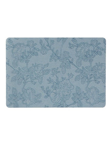 Table Accents Embossed Placemat 43x30cm Denim Floral
