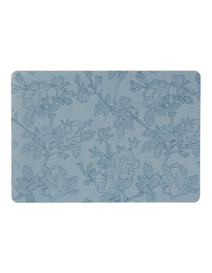 Table Accents Embossed Placemat 43x30cm Denim Floral