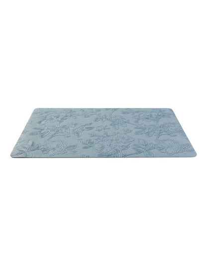 Table Accents Embossed Placemat 43x30cm Denim Floral
