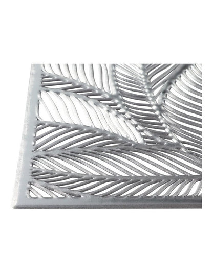 Table Accents Cut-Out Placemat 45x30cm Leaf Silver