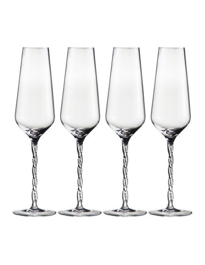 Eterna Champagne Flute 240ML Set of 4 Gift Boxed