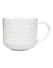 White Basics Mug 380ML Grid