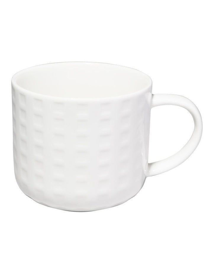 White Basics Mug 380ML Grid
