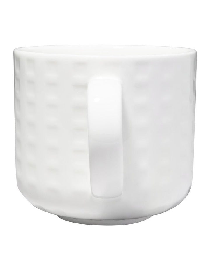 White Basics Mug 380ML Grid