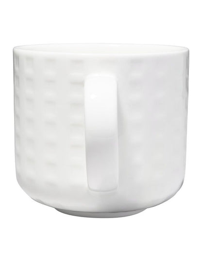 White Basics Mug 380ML Grid