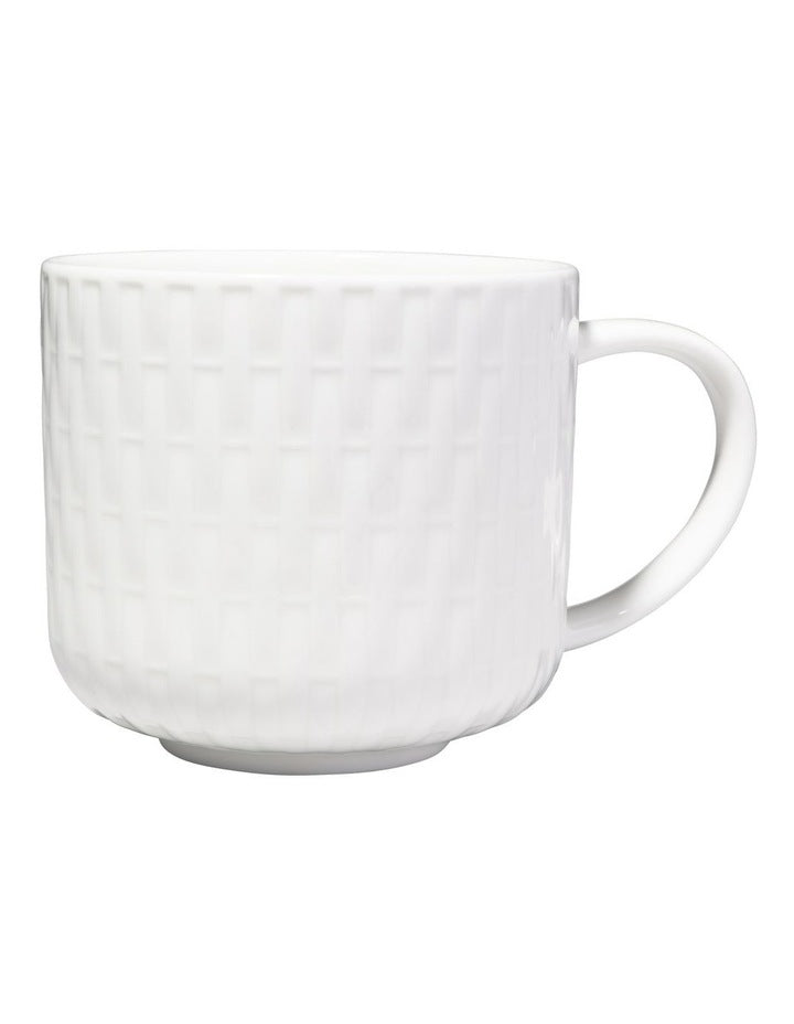White Basics Mug 380ML Weave