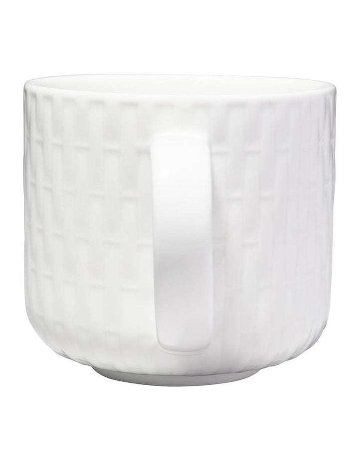 White Basics Mug 380ML Weave