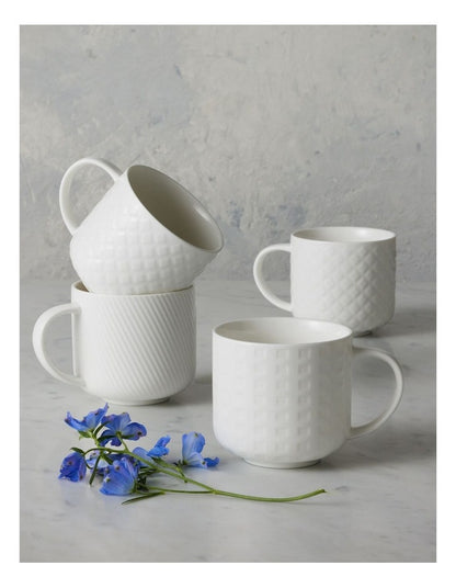 White Basics Mug 380ML Weave