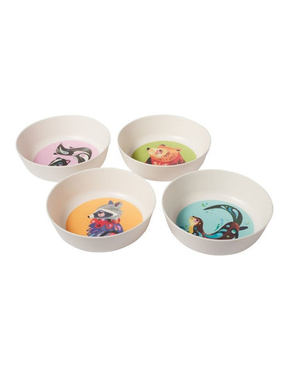 Pete Cromer Woodland Creatures Melamine Bowls 15x5cm Set of 4 Assorted Gift Boxed