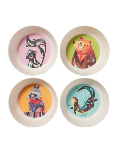 Pete Cromer Woodland Creatures Melamine Bowls 15x5cm Set of 4 Assorted Gift Boxed