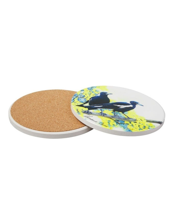 Katherine Castle Song of the South Ceramic Round Coaster 10cm Magpie