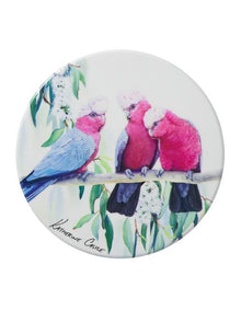 Katherine Castle Song of the South Ceramic Round Coaster 10cm Galah