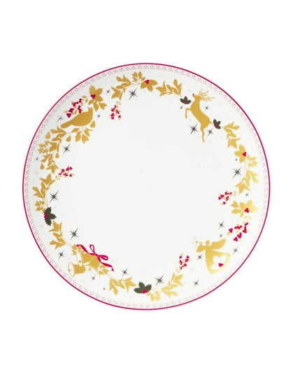 White Christmas 2026 Round Platter 35cm Gift Boxed