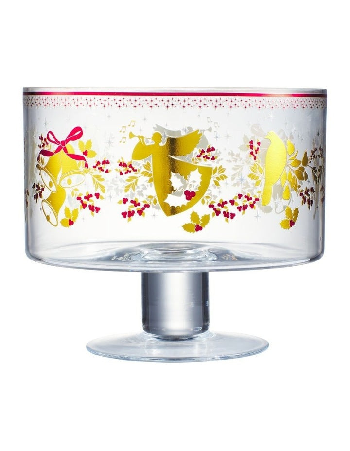 White Christmas 2026 Footed Trifle Bowl 20cm Gift Boxed