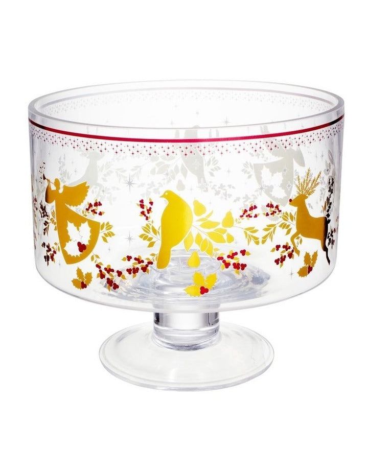 White Christmas 2026 Footed Trifle Bowl 20cm Gift Boxed